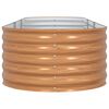 vidaXL Raised Bed Brown 320 x 80 x 44 cm Steel