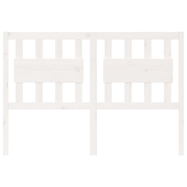 vidaXL Bed Headboard White 140.5x4x100 cm Solid Wood Pine