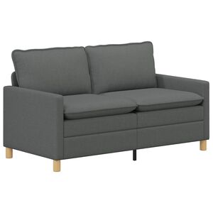 vidaXL Sofa Dark Grey 156 x 81 x 87.5 cm Fabric