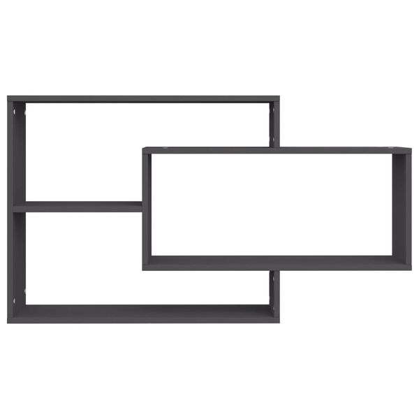 vidaXL Wall Shelf Grey 104x20x58.5 cm Engineered Wood