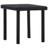 vidaXL Garden Tea Table Brown 40x40x40 cm Poly Rattan