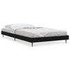 vidaXL Bed Frame without Mattress Black 90x190 cm Single Engineered Wood