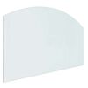 vidaXL Fireplace Glass Plate Transparent 100 x 60 cm Glass
