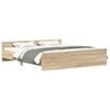 vidaXL Bed Frame without Mattress Sonoma Oak 180x200 cm