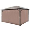 vidaXL Gazebo with Curtain Brown Aluminium 400 x 300 cm