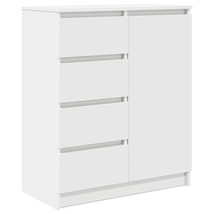 vidaXL Sideboard with Drawers White 71x35x84 cm Engineered Wood