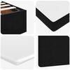 vidaXL Ottoman Bed with Mattresses Black Double Velvet