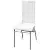 vidaXL Five Piece Dining Set White