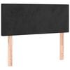 vidaXL LED Headboard Black 100 cm Velvet