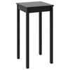 vidaXL Bar Table MDF Black 55x55x107 cm