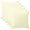 vidaXL Cushion with Pillow HEERLEN 6 pcs Cream Polyester