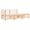 vidaXL 3 Piece Garden Lounge Set with Cushions Solid Wood