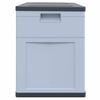 vidaXL Garden Storage Box 320 L Grey Black