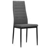 vidaXL Dining Chairs 6 pcs Light Grey Fabric
