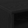 vidaXL Cabinet with Shelf with Wheel Black Oak 60 x 48 x 74.5 cm