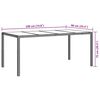 vidaXL Garden Dining Table White 190 x 90 x 75 cm Poly rattan