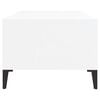 vidaXL Coffee Table High Gloss White 90x50x36.5 cm Engineered Wood