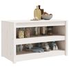 vidaXL Outdoor Kitchen Cabinet White 106x55x64 cm Solid Wood Pine