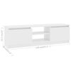 vidaXL TV Cabinet White 120x30x35.5 cm Engineered Wood