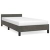 vidaXL Bed Frame without Mattress Dark Grey King Single Size Velvet