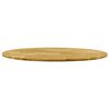 vidaXL Table Top Solid Oak Wood Round 23 mm 700 mm