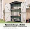 vidaXL Garden Shed Anthracite 116x45x175 cm Galvanised Steel