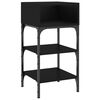 vidaXL Bedside Tables 2 pcs Black 35x34.5x70 cm Engineered Wood