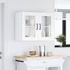 vidaXL Kitchen Wall Cabinet with Glass Door Kalmar White Engineered Wood