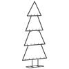 vidaXL Metal Christmas Tree for Decoration Black 90 cm
