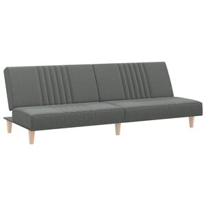 vidaXL Sofa Bed Dark Grey Fabric