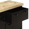 vidaXL Sideboard 140x38x76 cm Rough Mango Wood