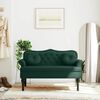 vidaXL Bench with Cushions Dark Green 120.5x65x75 cm Velvet