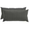 vidaXL Cushion Cover 2 pcs HEERLEN Anthracite 40 x 80 cm Polyester
