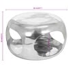 vidaXL Coffee Table Aluminium 50x50x30 cm Silver