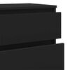 vidaXL Drawer Cabinet Black 60x36x103 cm Engineered Wood