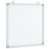 vidaXL Magnetic Whiteboard 40x40x1,7 cm Aluminium