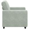 vidaXL Sofa Chair Light Grey 100x77x82 cm Velvet