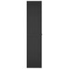 vidaXL Outdoor Storage Cabinet Black 65x37x165 cm PP