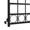 vidaXL Fence Gate Assen with Arched Top Steel 89x200 cm Black