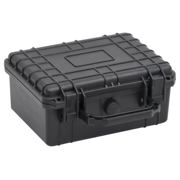 vidaXL Portable Flight Case Black 24x19x11 cm PP