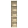 vidaXL Bookcase Sonoma Oak 40x30x189 cm Engineered Wood