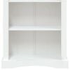 vidaXL 4-Tier Bookcase Mexican Pine Corona Range White 80x29x150 cm