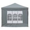 vidaXL Folding Party Tent with Sidewalls Anthracite 3x6 m