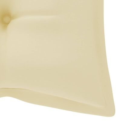 vidaXL Garden Bench Cushion Cream White 120x50x7 cm Fabric