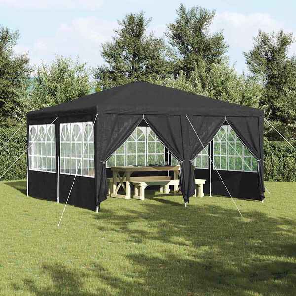vidaXL Party Tent Anthracite 400 x 400 x 266 cm Polyethylene