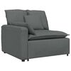 vidaXL Modular Sofa with Cushions Fabric Dark Grey