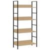 vidaXL 4-Layer Book Shelf Oak 60x27.6x124.5 cm Engineered Wood