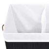 vidaXL Bamboo Laundry Basket Black 100 L