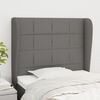 vidaXL Headboard with Ears Dark Grey 83 cm Fabric