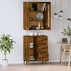 vidaXL Highboard Smoked Oak Engineered Wood
